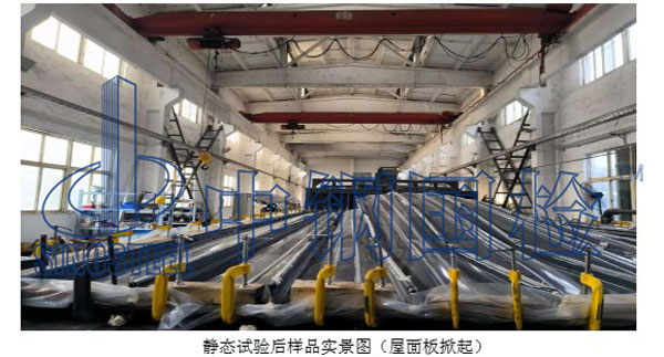 靜態(tài)試驗后樣品實景圖
