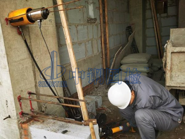 現場植筋拉拔試驗檢測