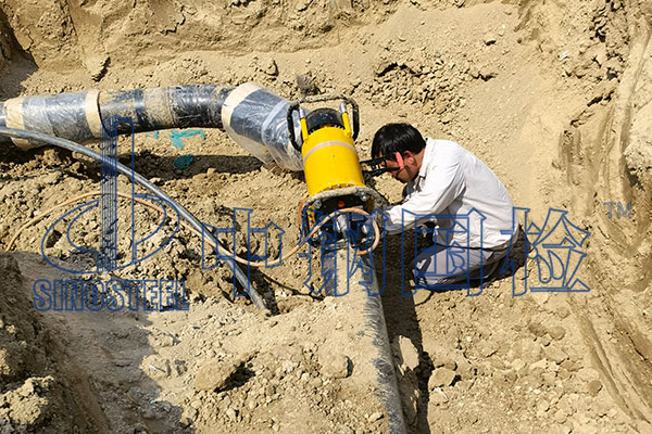 管道拍片檢測現(xiàn)場