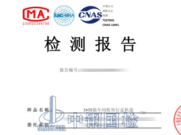 桁吊行走軌道焊縫檢測報告