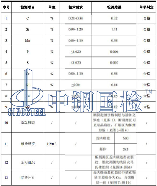 失效分析項目結果